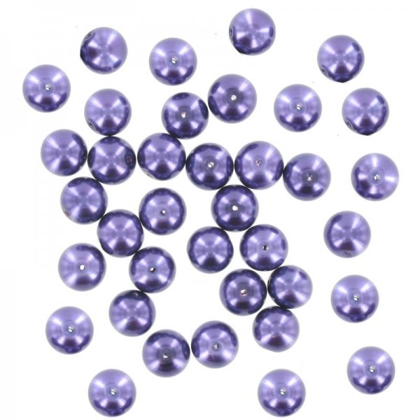 Purple glass pearl beads