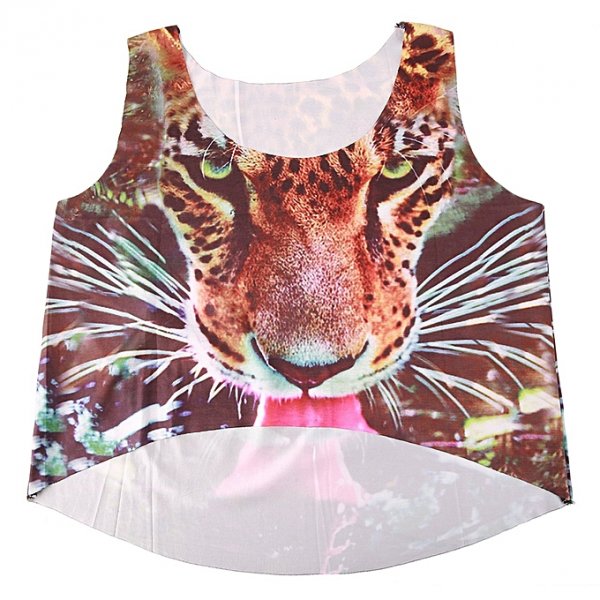 Sexy female T-shirt printing loose casual sleeveless shirt tank top shirt color and more