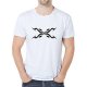 Men casual, everyday sports and leisure business, retro large size slim t-shirt, geometry, graphics, printed crew neck, short sl