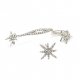 Female mismatch ear cuff, diamond, snowflake personalized fashion casual silver