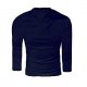 Men's Fashion Slim Chinese style solid color long-sleeved T-shirt men's cotton polo