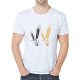 Men casual, everyday sports and leisure business, elegant slim T-shirt, graphic print round neck, short sleeves