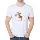 Men casual, everyday sports and leisure retro, elegant large size slim t-shirt, graphics, animal, print round neck, short sleeve