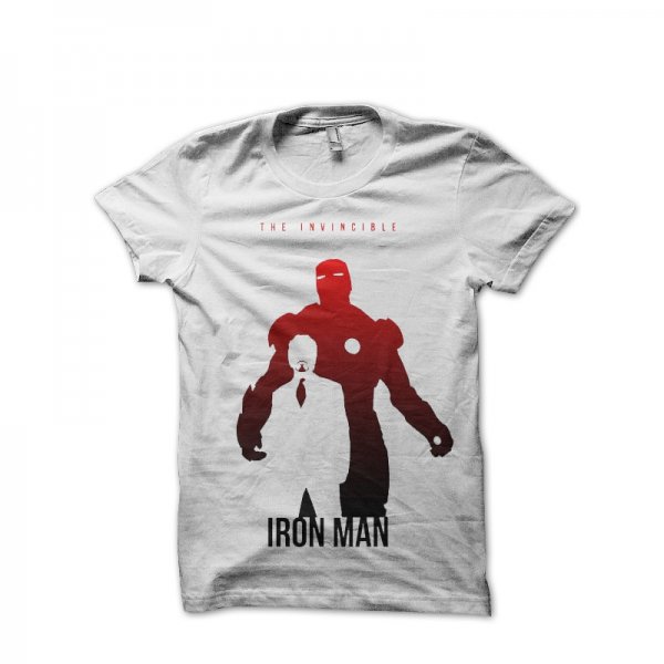 Invincible Iron Man's white T-shirt