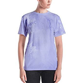 Mandala wash blue coordinating neutral design women's fashion T-shirt wardrobe pieces