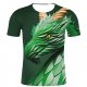 Men activities, party casual fashion, large size cotton t-shirt, stripes, 3D, animal print round neck