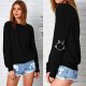 Women Ladies Cute Print Casual Long Sleeve T-Shirt T-Shirt