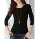 Women go out to street fashion large size cotton T-shirt, solid color