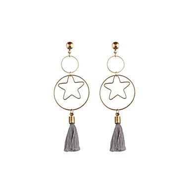 Men Women Earrings Personalized Classic Tassel Retro Punk Basic Earrings