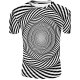 Men wear basic T-shirts, 3D round neck, short sleeves