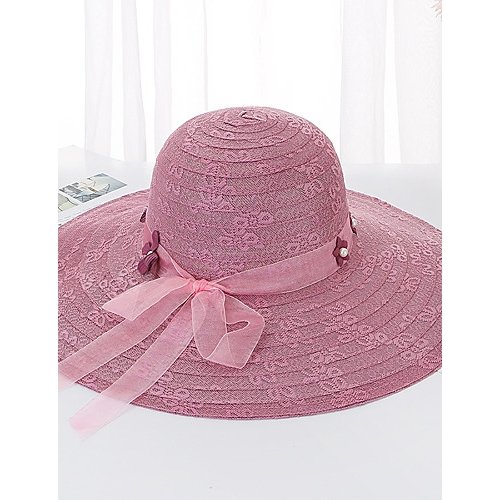 Women basic cute cotton straw hat sun hat