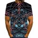 Men daily clothing chic, T-shirt, color block, 3D, graphic print round neck, short sleeves