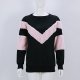 Women Collar Pullover Patchwork Cashmere Long Sleeve Pullover Shirt Shirt