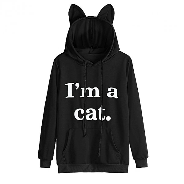 Catwoman long-sleeved hooded jacket hooded pullover shirt shirt