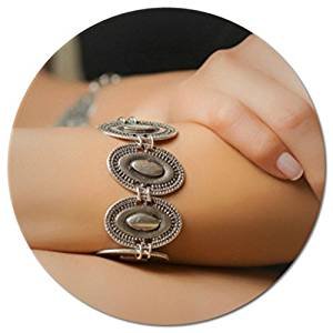 Elegant and unique statement adjustable hook bracelet women