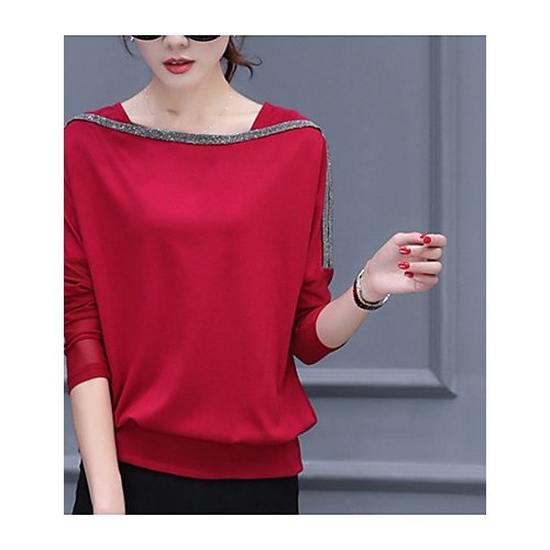 Chic Plus Size Women bat sleeve cotton loose blouse, solid color