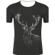 Men sports and chic, exaggerated large size cotton T-shirt, 3D, graphics, animal print round neck, short sleeves