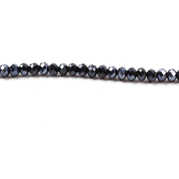 Dark blue polygon Beads 32