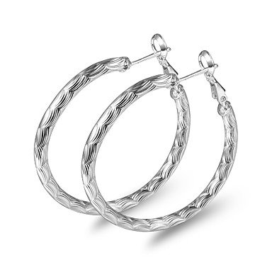 Female earrings twisted machete cute elegant sterling silver earrings silver