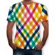 Men T-shirt, color block, printed round neck