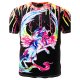 Men casual everyday wear basic t-shirt, 3D, animal print round neck, short sleeves