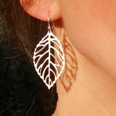 Women earrings, fashion trend silver, titanium steel wedding