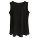 Women casual sleeveless pleated chiffon loose strap dress vest