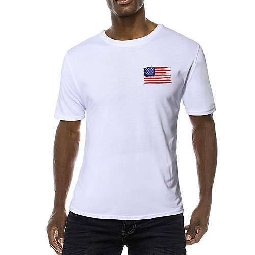 Men casual, daily basic, chic T-shirt, graphic print