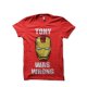 Tony is wrong red T-shirt T-shirt