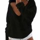 Women Long Sleeve Collar Sweater Pullover Loose Jumper Knit Jacket