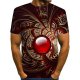 Men fashion, T-shirt, colorblock, 3D, patterned print crew neck, short sleeves