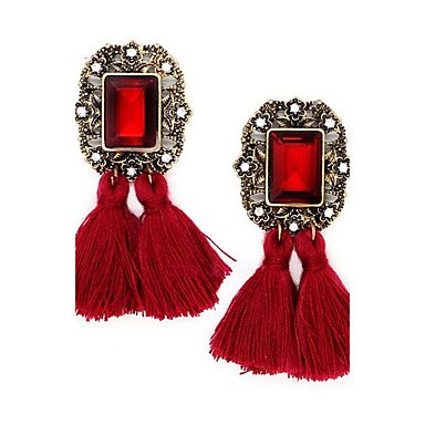 Women Crystal Earrings Fringe Women Unique Design Fringed Crystal Earrings Jewelry