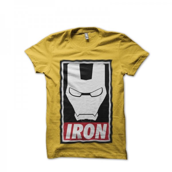 Iron Man yellow T-shirt T-shirt