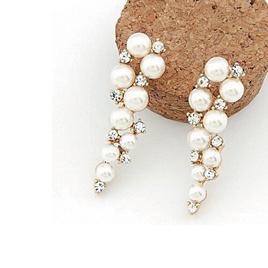 Retro, cute, party, casual, aluminum, diamond earrings