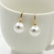 Women Crystal earrings earrings, imitation pearls, sterling silver, diamond, crystal