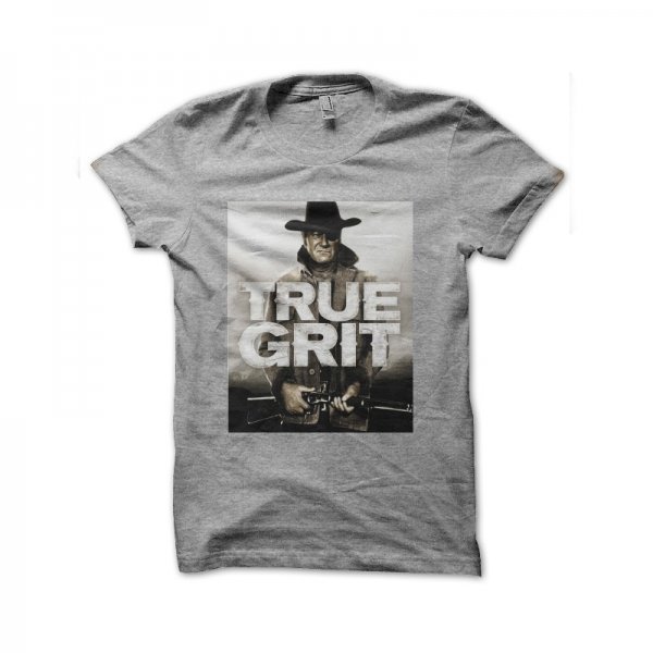 John Wayne True Grit gray T-shirt