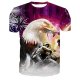 Men Daily Basic Cotton T-Shirt, Animal Printed Round Neck, Short Sleeve