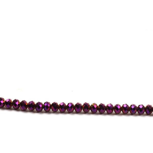 Faceted crystal violet beads 32