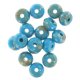 Blue plastic faceted beads