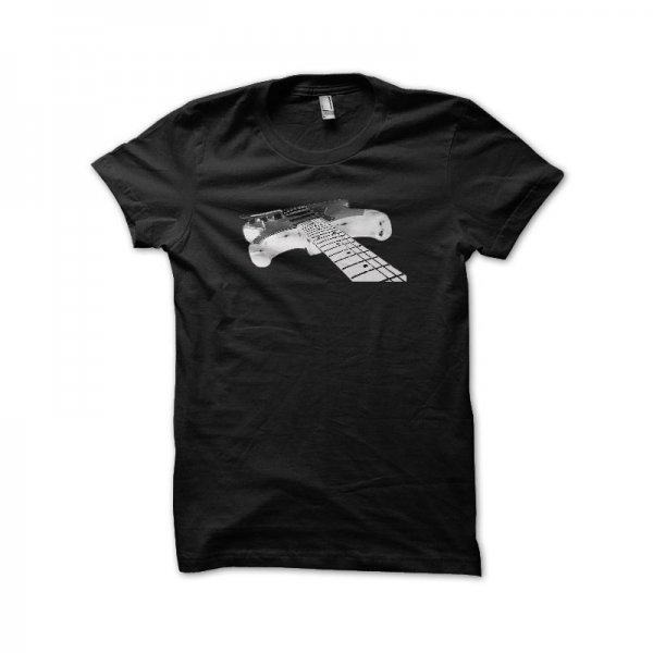 The fender guitar black T-shirt