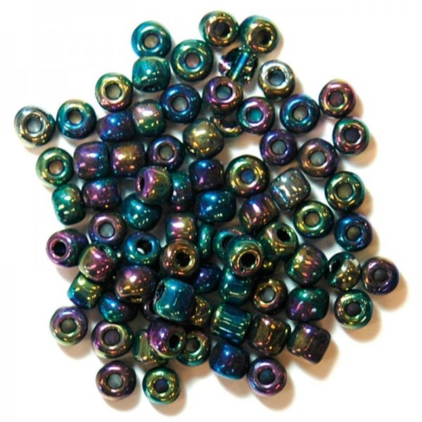 Rainbow beads 4 mm 7 g