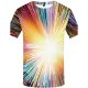 Men daily clothing basic large size T-shirt, color round neck, short sleeves