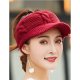 Women basic knitwear ski cap color