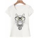 Women basic T-shirt, leopard