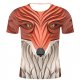 Men activities, party casual chic, cotton t-shirt, stripes, 3D, animal print round neck