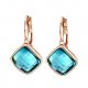 Women Crystal earrings, zircon retro, party, work purple, sky blue wedding party gifts