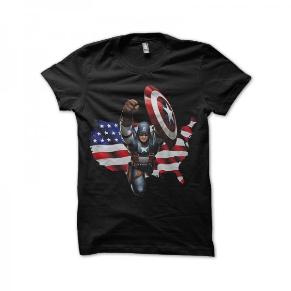 T-shirt with the American flag