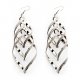 Earrings, star parties, leisure, silver, titanium, steel