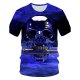 Men daily basic T-shirt, 3D round neck, short sleeves