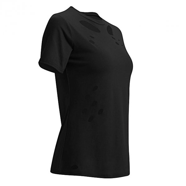 Women Short Sleeve T-Shirt Casual Hole Top Shirt T-Shirt Apparel